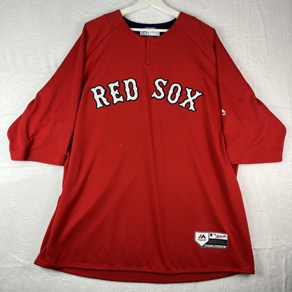 MLB Men's Red Sox Jersey Majestic Size 2XL Pedroia #15